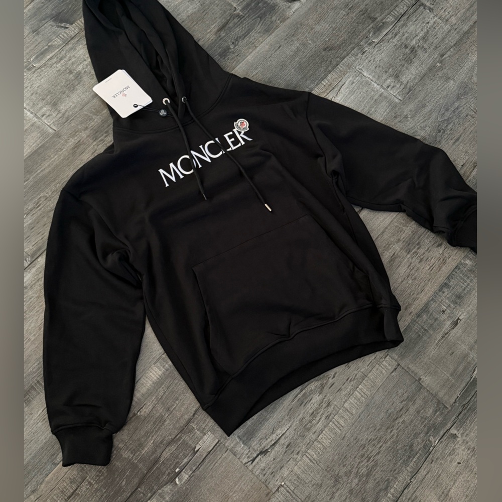 Moncler Black Pullover with Logo